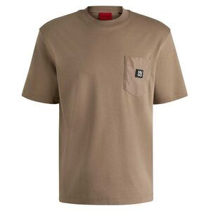 Hugo Mens Logo Regular T-Shirt / Medium Brown